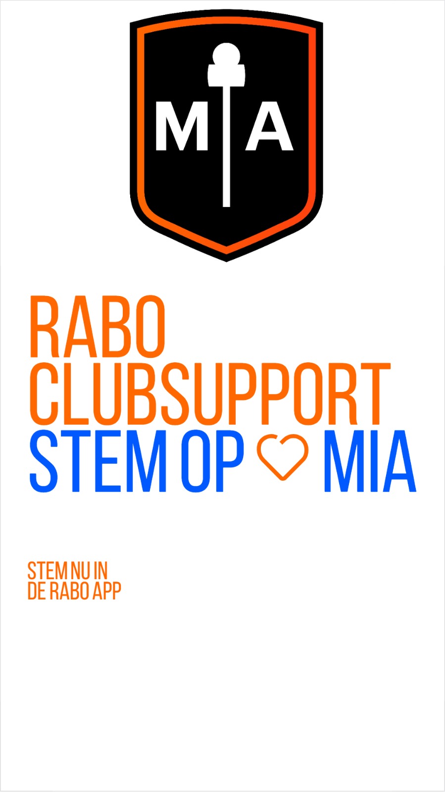 🧡 Help ckv MIA met jouw stem (Rabo ClubSupport)!