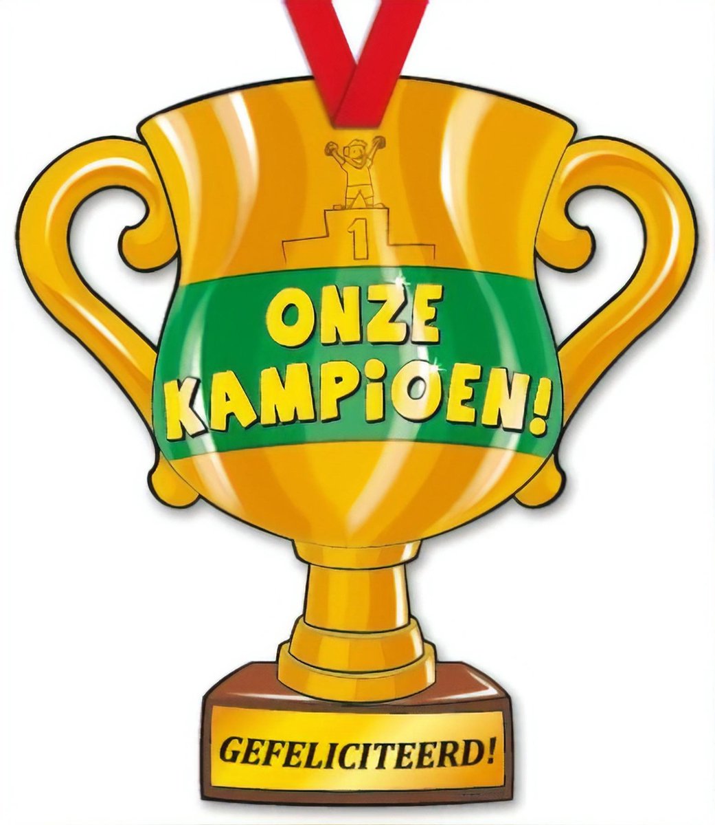 Kampioenen: gefeliciteerd!!
