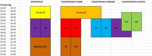 Trainingstijden veldseizoen '23-'24 2